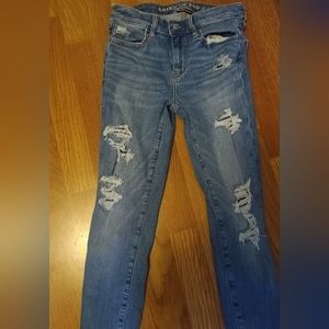 American eagle ripped jeans